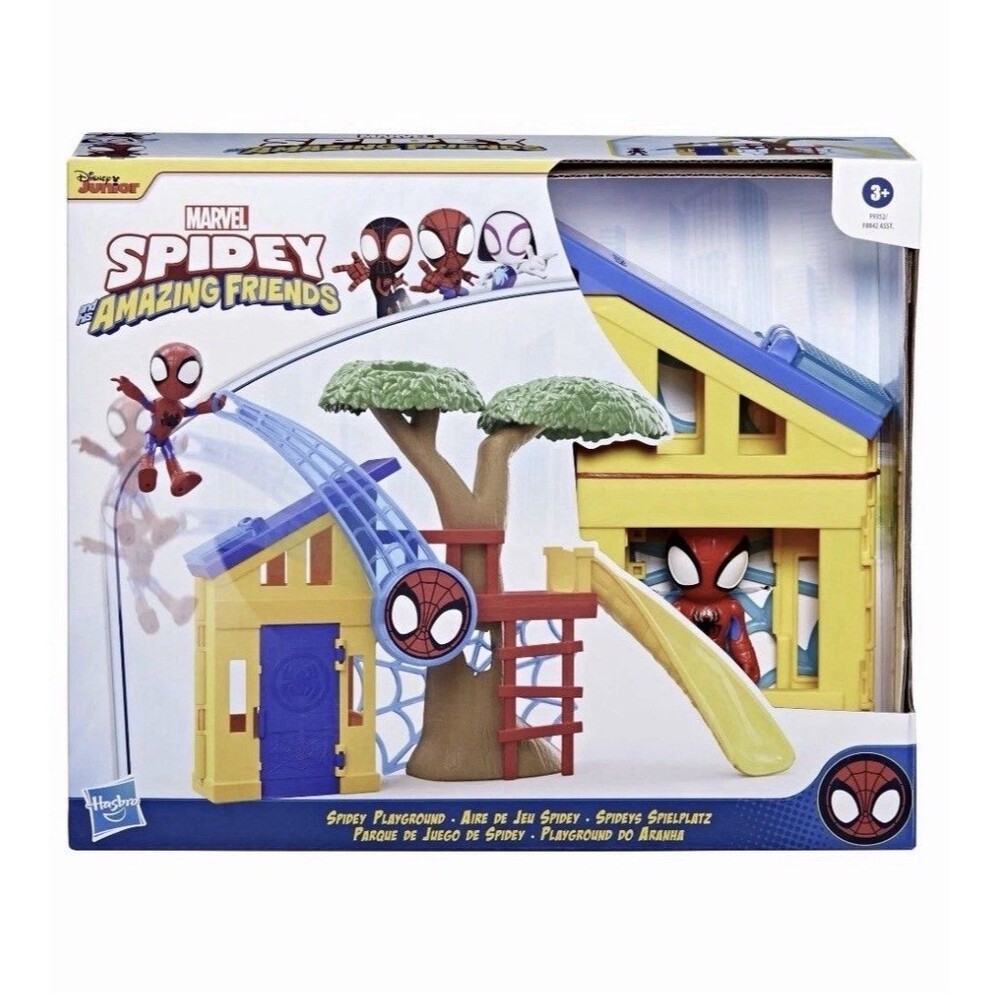 Marvel Spidey Amazing Friends Playground Playset Hasbro Disney Junior Toy New